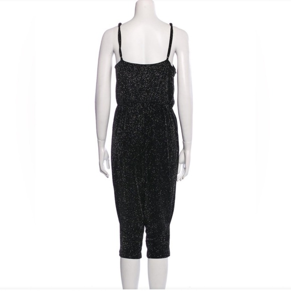 Alice + Olivia Zahara Glitter Cropped Jumpsuit - Picture 5 of 15